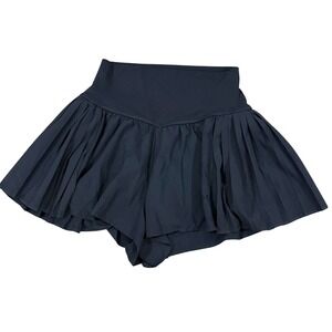 Offline by Aerie Real Me Pleated Flowy Cross Short Black size Small